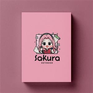 دفتر شطرنجی کیوتی طرح Naruto Shippuden مدل Sakura Haruno