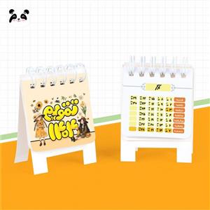 مینی تقویم پایه دار رومیزی 1404 طرح Sunflower Girl 