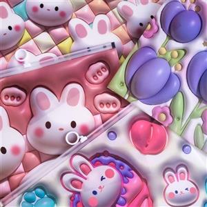 پوشه شفاف A4 طرح فانتزی 3D Rabbit
