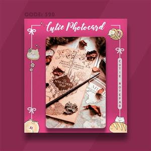 فتوکارت کیوتی طرح Marauder's Map - کد 520