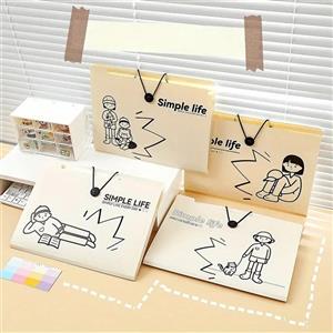 پوشه A4 افقی Simple Life برند Mokaاستیکر دسته بندی