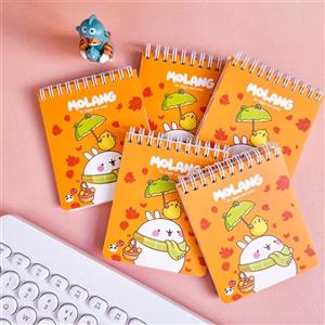 دفترچه سیمی Molang برند Parsam