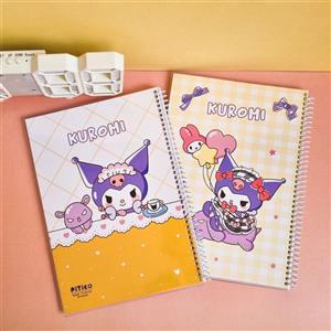 دفتر مجلد 60 برگ فانتزی Pitico مدل Kuromi کد 327
