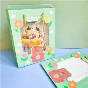 بگ هدیه شفاف Brown Bear سری Enjoy This Spring