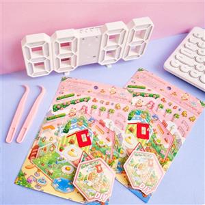 پک استیکر چیدمان طرح Princess مدل Mini World Landscape 