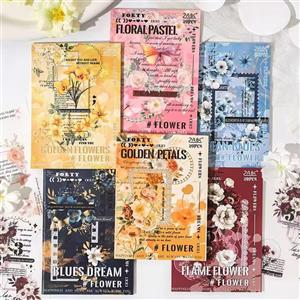 دفترچه استیکر وینتیج Flower Dreamweaver برند ZABC 