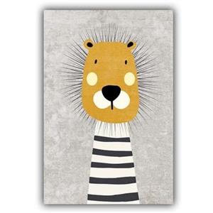 فرش ماشینی چاپی | فرشینه کودک طوسی هازان ترک ضد حساسیت کد C112 (پس کرایه)