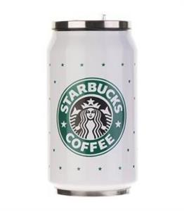 قمقمه دوجداره نی دار طرح استارباکس کد1