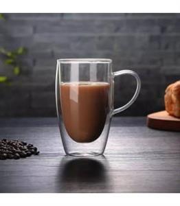 ماگ دوجداره پیرکس 450 سی سی دسته دار