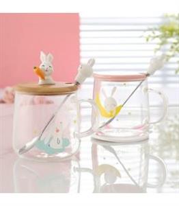 ماگ خرگوشی شیشه ای