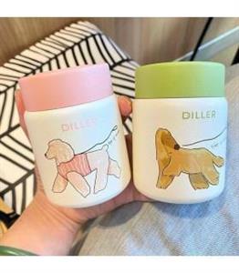 مینی فلاسک فانتزی برند DILLER طرح پاپی 150ml