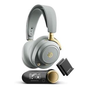 هدست گیمینگ بی‌سیم استیل‌سریز SteelSeries Arctis Nova Pro Wireless Sage Gold Xbox Gaming Headset White