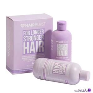 ست شامپو و نرم‌کننده هیربرست مدل Longer Stronger Hair، مخصوص موهای فر و موج‌دار
