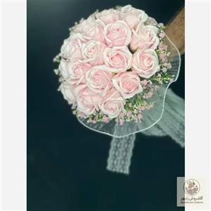 دسته گل مینیمال رز آبی طرح دریا