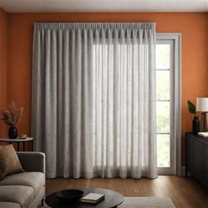 پرده تیکو دکو مدل دوخت ساده حریر کتان ژاکارت طرح محو مدل بدون نیاز به آستر سایز 280 × 400 سانتی‌متر