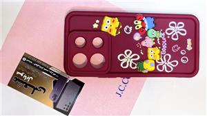 قاب Solid Case عروسک برجسته باب اسفنجی Xiaomi Redmi Note 13 Pro 5G / Poco X6 5G  - زرشکی