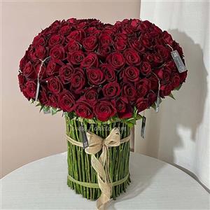 دسته گل قلب رز هلندی