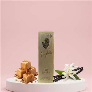 عطر جیبی ROVENA Eyelash روونا | رایحه شیرین و وانیلی کاراملی | 30 میل