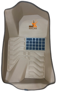 کفپوش 5 بعدی سمند پژو دنا کرم یکدست - کد: 28010