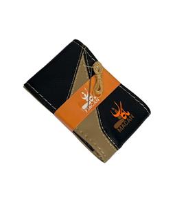 دور فرمان مشکی نوار کرم طرح D - کد: 40023