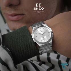 ساعت انزو مردانه EC-600AEG تمام سیلور Enzo-8051-G