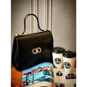 کیف مجلسی زنانه برند کریستین دیور Christian Dior مشکی ورنی براق