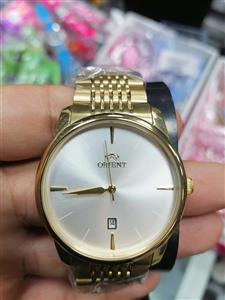 ساعت مچی مردانه سیکو SEIKO مدل Plus رنگ طلایی زمینه صفحه سفید