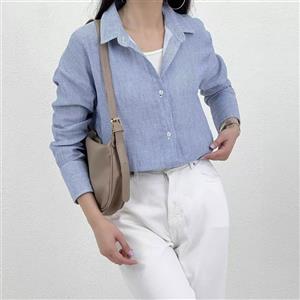 شومیز زنانه لینن راه راه