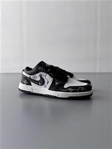 کتونی Jordan One سفید مشکی کد 600716