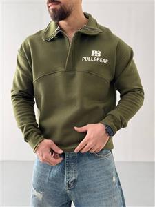 دورس نیم زیپ Pull&Bear سبز کد DO173C