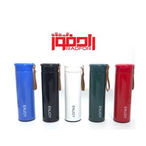فلاسک Enjoy دسته چرمی تبلیغاتی 500 ml