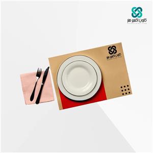 زیر سینی کاغذ یاش(کرافت) 40 گرم دو رنگ