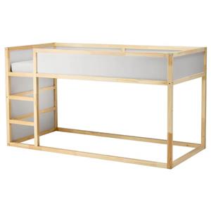 تختخواب کودک دو حالته ایکیا مدل KURA ابعاد 200×90 سانتیمتر چوب کاج