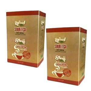 پودر نوشیدنی چای ترش و پودر نبات ساشه ای استریج یزد - 150 گرم بسته دو عددی