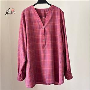 بلوز شومیز سایز بزرگ دخترانه آستین بلند