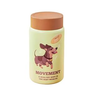 مینی فلاسک استیل Diyi طرح Dog گنجایش 280ml  کد M663