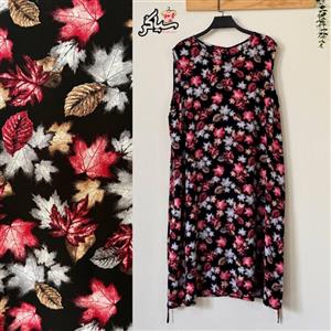 پیراهن نخی حلقه ای ساحلی زنانه خنک و تابستونی (بدون آبرفت) مشکی