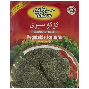 کوکو سبزی سبزان وزن 60 گرم Sabzan Vegetable Koukou 60gr