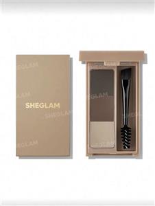 پالت سایه ابرو سه عددی رنگ قهوه ای Sheglam Puff Brow Palette Brow