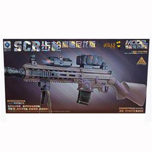 اسباب بازی تفنگ شارژی تیر ژله ای مدل SCR کد SY6072