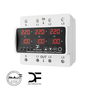 محافظ سه فاز ولتاژ و جریان 100 آمپری دیپ فیوژن (220V) (کنترل فاز و بار سه فاز)