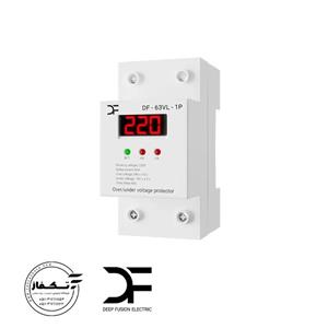 محافظ دارای نمایشگر تکفاز ولتاژ 63 آمپر غیر قابل تنظیم دیپ فیوژن (کنترل فاز)