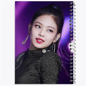 دفتر طراحی 100 برگ خندالو طرح جنی بلک پینک Black Pink