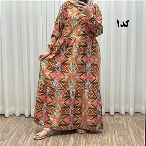 پیراهن زنانه بوگاتی فری سایز تا 46 قد 140 تن خور شیک و راحت بند کمر کمربند دار چهارفصل بدون سایه اندازی