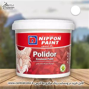 رنگ نیم پلاستیک سفید پلیدور نیپون کد 630 وزن 25 کیلوگرم (حلب)