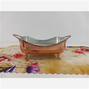 مرغ خوری مسی مستطیلی پایه دار نانو شده