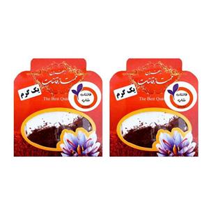 زعفران نرمه قائنات شاپ - 1گرم بسته 2 عددی 
