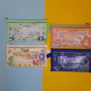 پک لوازم تحریر 7 عددی با جامدادی - سبز ( پاندا)