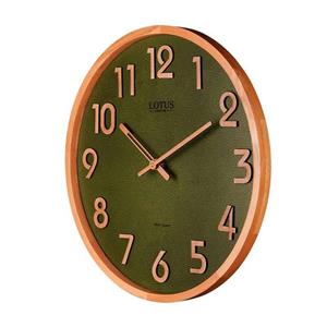 ساعت دیواری کوارتز لوتوس مدل WD-1326-WAL/GREEN