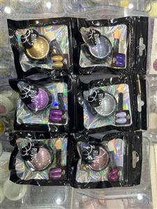 پودر کروم دیزاین طراحی ناخن رینگ RING دونه ای